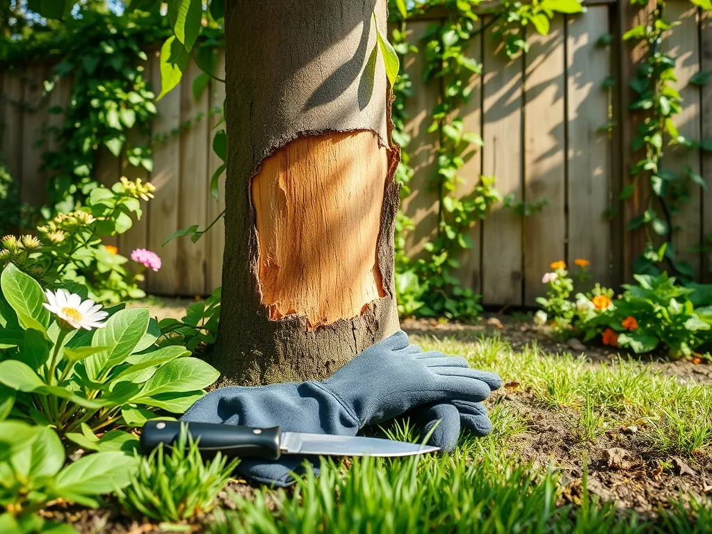 Prace ogrodowe: jak okorować drzewo - krok po kroku