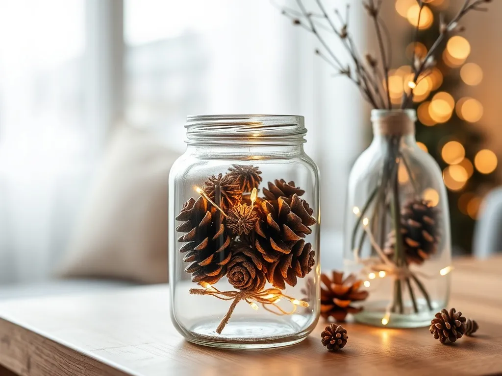 Ozdoby z szyszek w szkle – pomysły i instrukcje