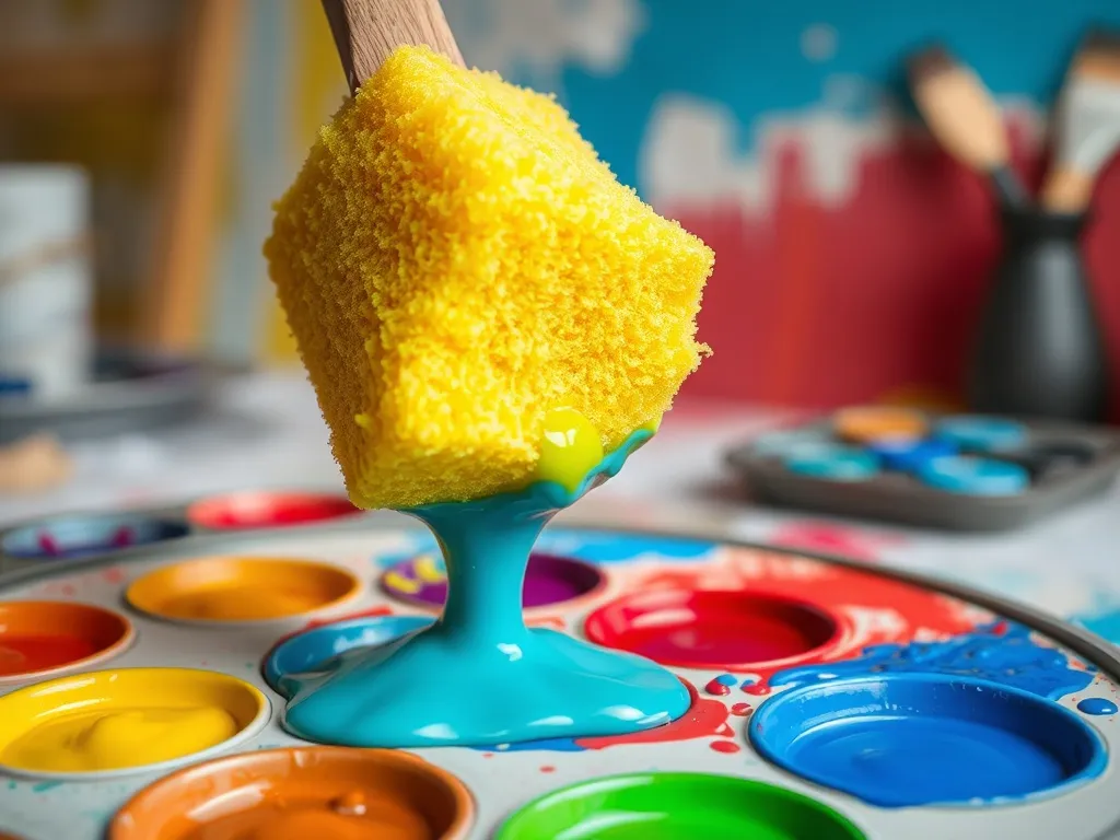 Artystyczne techniki malowania: malowanie ścian gąbką krok po kroku