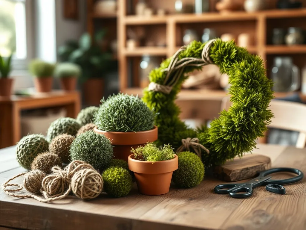 Ozdoby z mchu: dekoracje zrób to sam