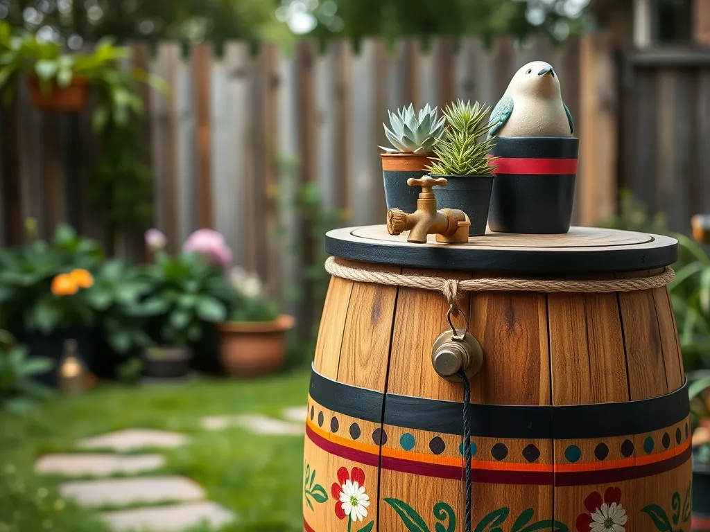 Jak ozdobić beczkę na deszczówkę? Pomysły i inspiracje